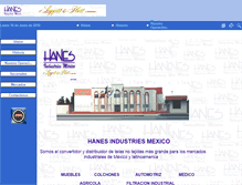 Tablet Screenshot of hanesindustriesmexico.com